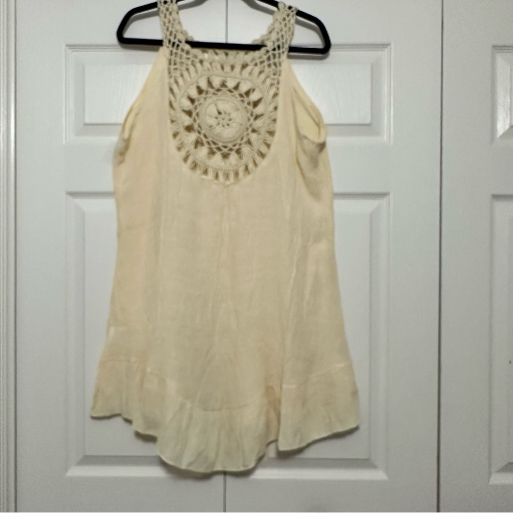 SHEIN Cream‎ Crochet Women's Swim Cover-Up Size XL NWOT - Picture 4 of 6